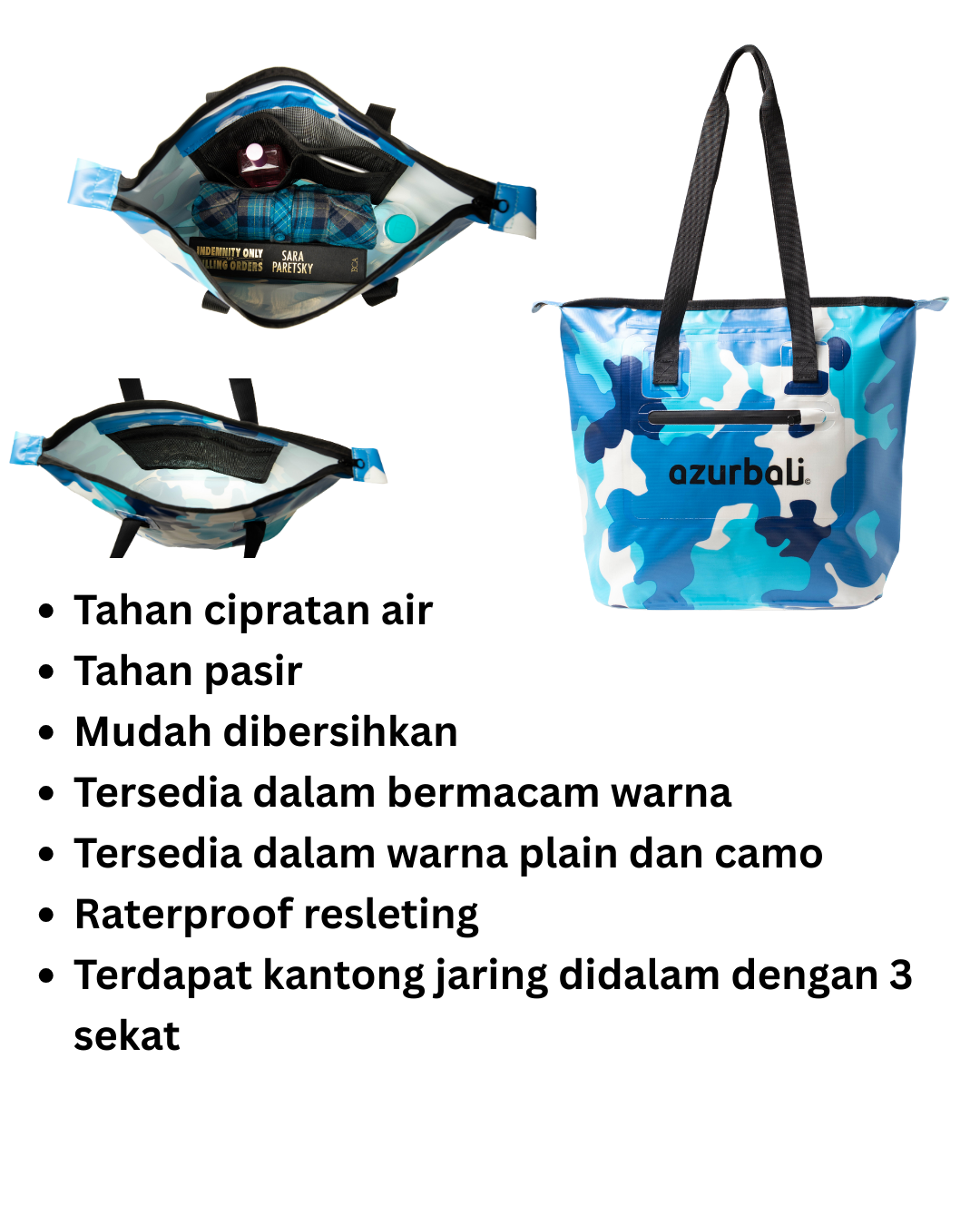 SPLASHPROOF CAMO TOTE BAG (ZTCAMO) - Image 3