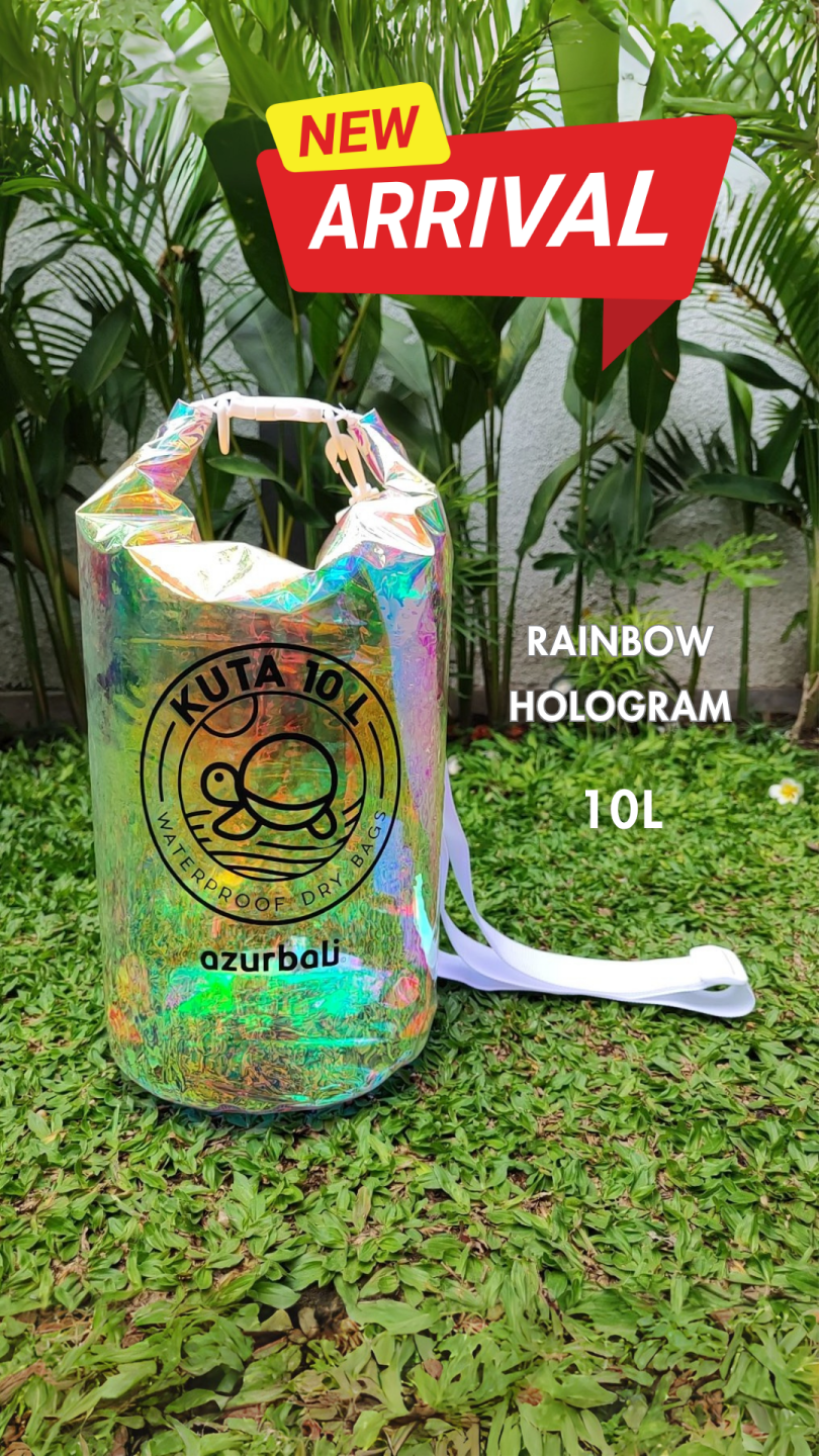 CYLINDER DRY BAG 10L (Z10L) Rainbow Hologram